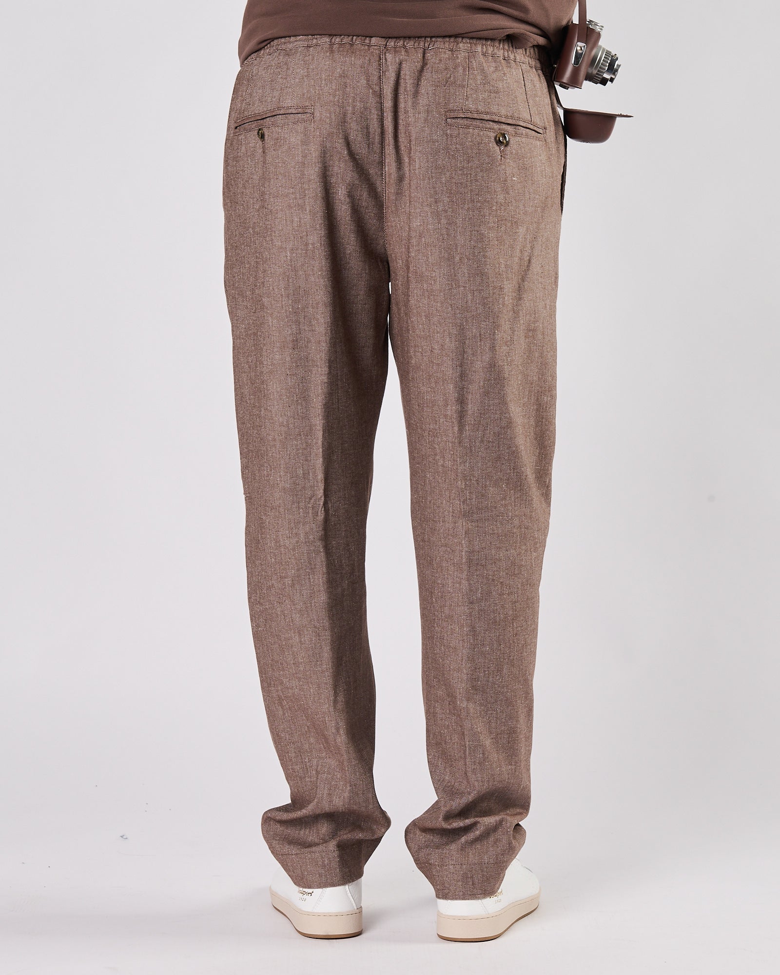 Pantalone Aimé con pence cacao