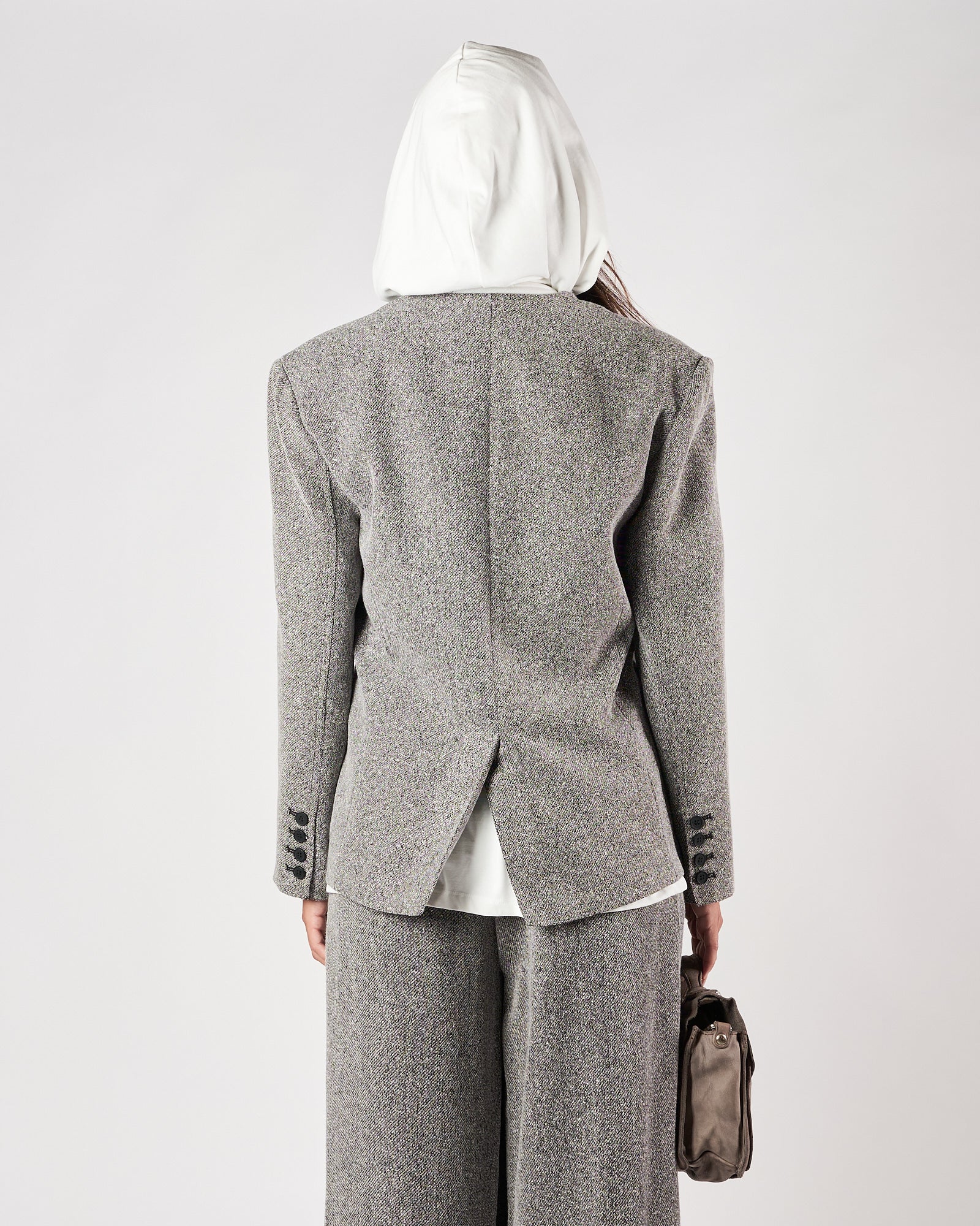 Giacca Eleh doppio petto sale e pepe