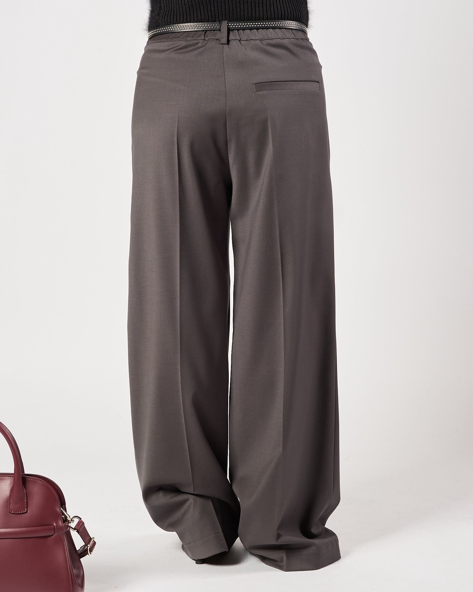 Pantalone Tela9 con pences grigio