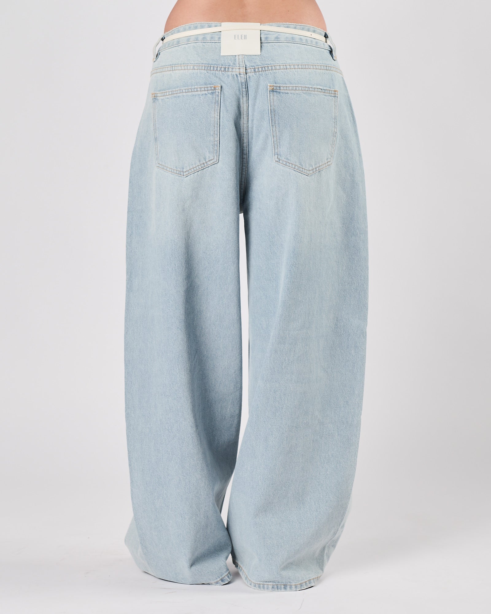 Jeans Eleh largo blu celeste