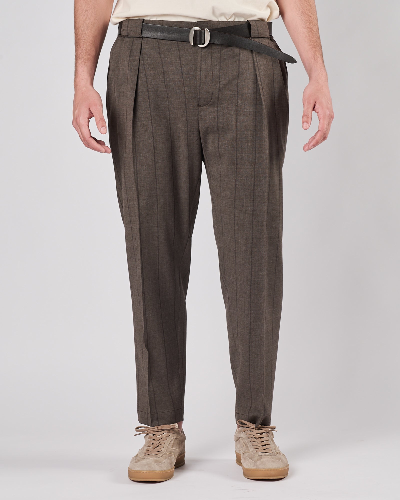 Abito Lbm1911 gessato grigio in tono