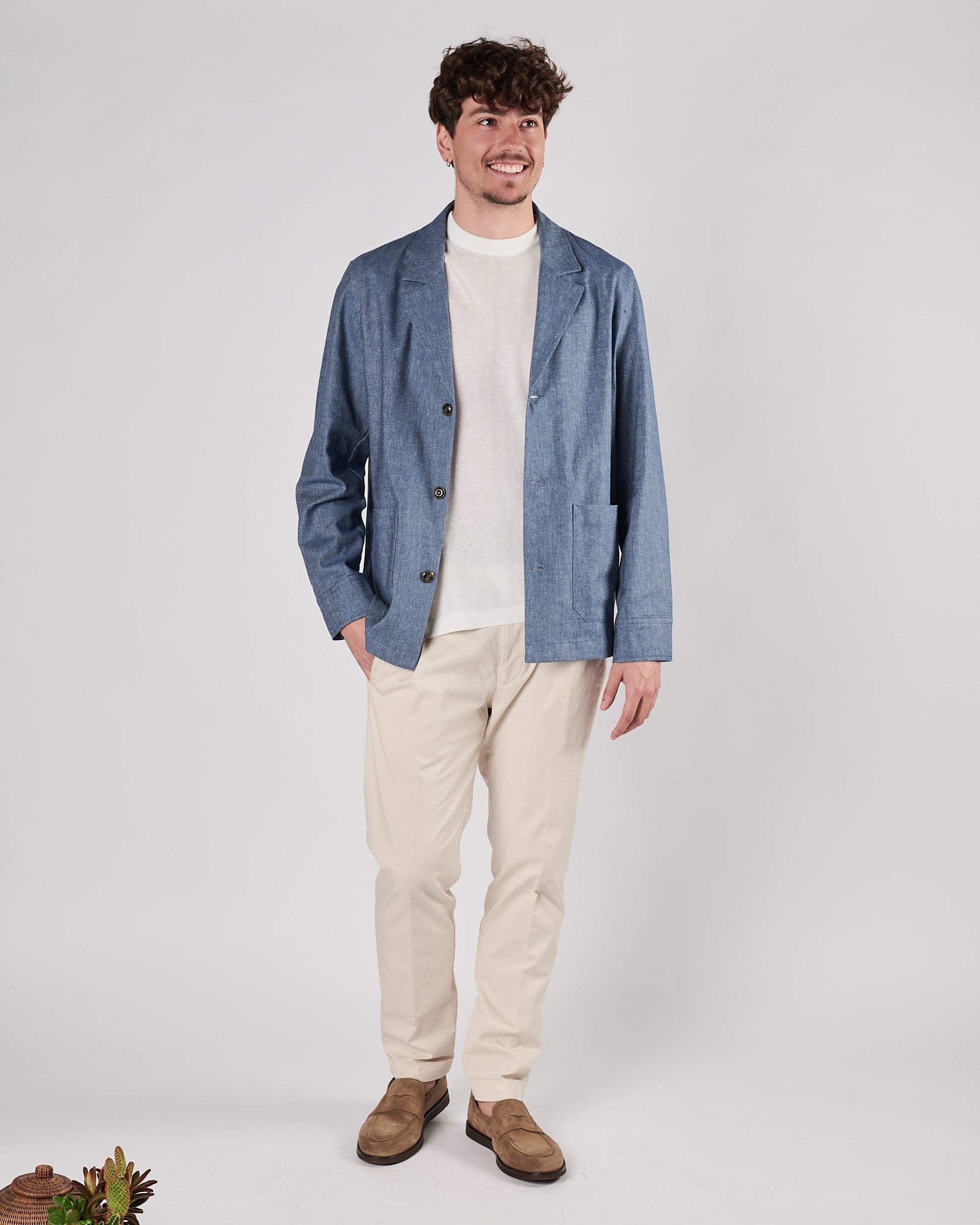 Giacca Camicia Aimé indaco