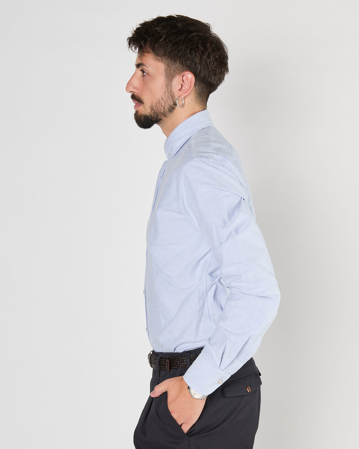 Camicia Xacus in caldo cotone celeste