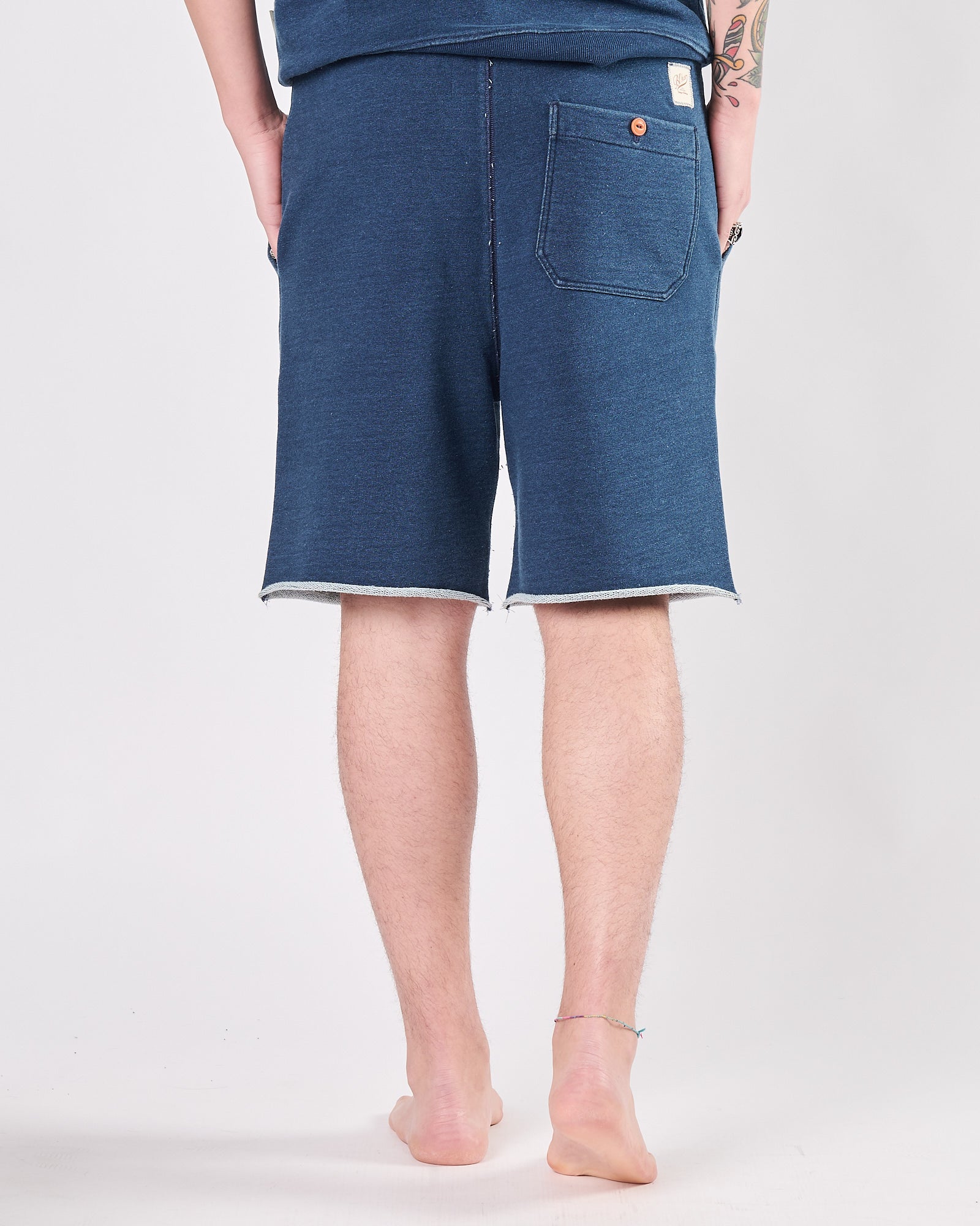 Bermuda Bl'ker in felpa indigo