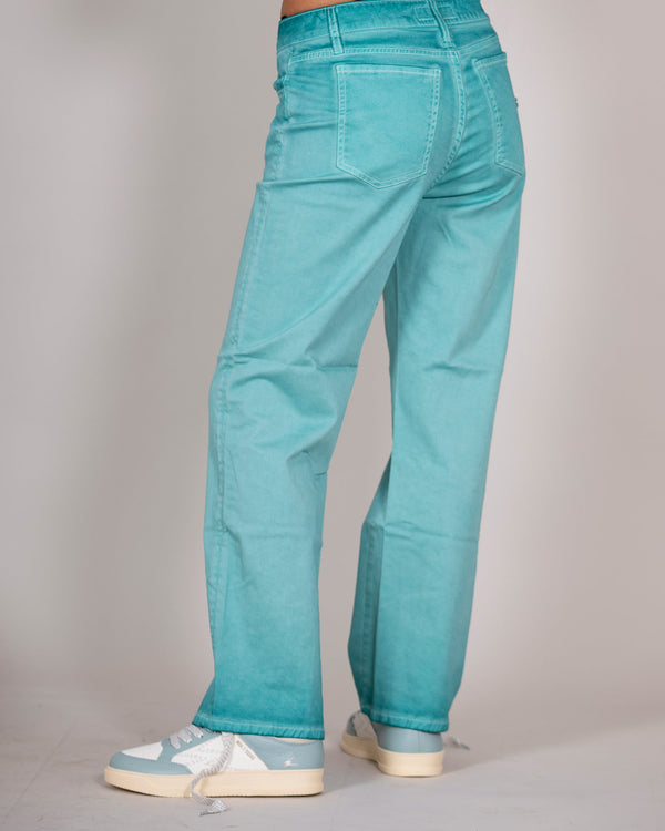 Aqua green jeans