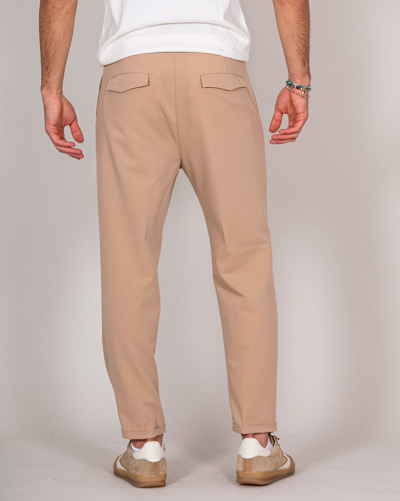 One pence camel trousers