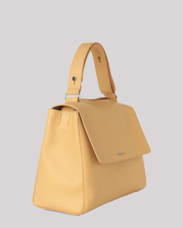 Small Sveva bag in yellow leather
