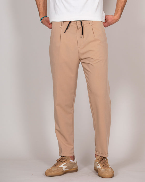 One pence camel trousers