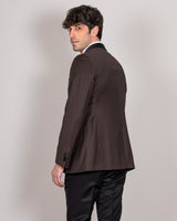 Dark brown tuxedo jacket