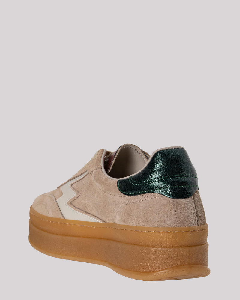 Suede sneakers with para