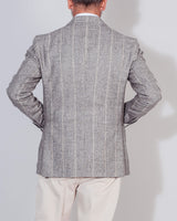 Double-breasted pinstripe men's jacket