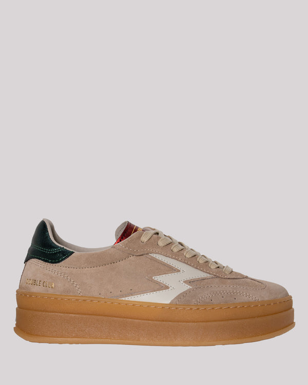 Suede sneakers with para