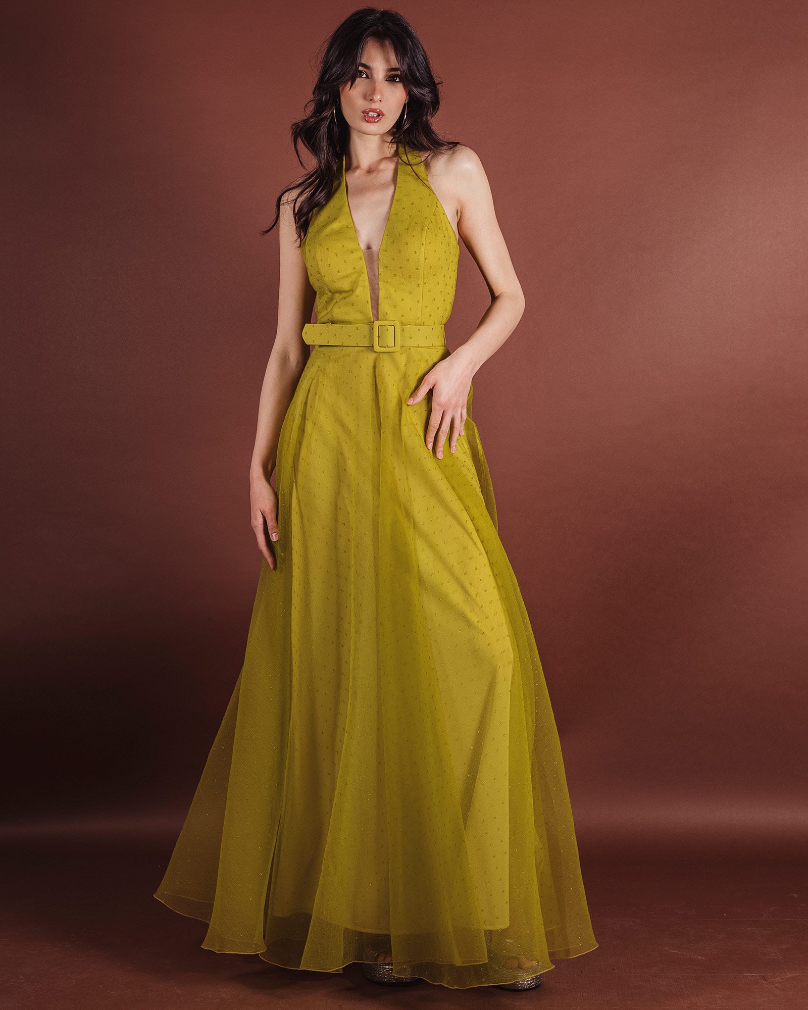 Long wasabi dress