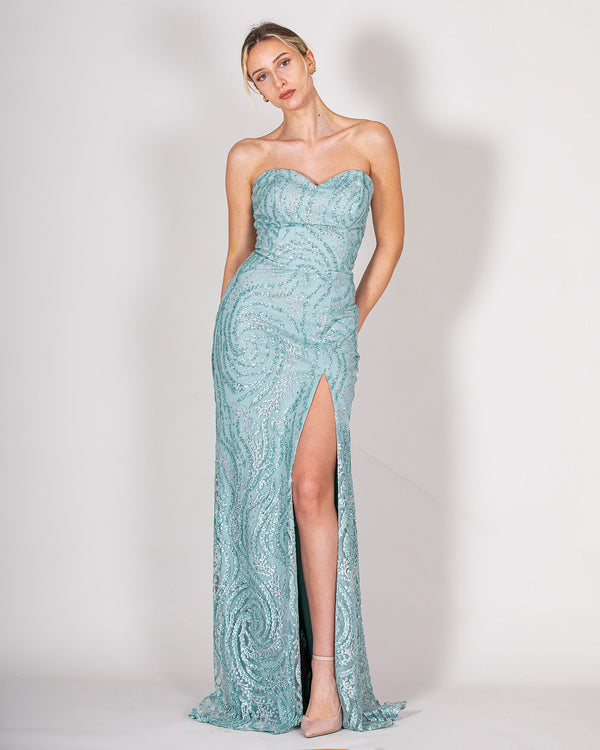 Sage mermaid dress