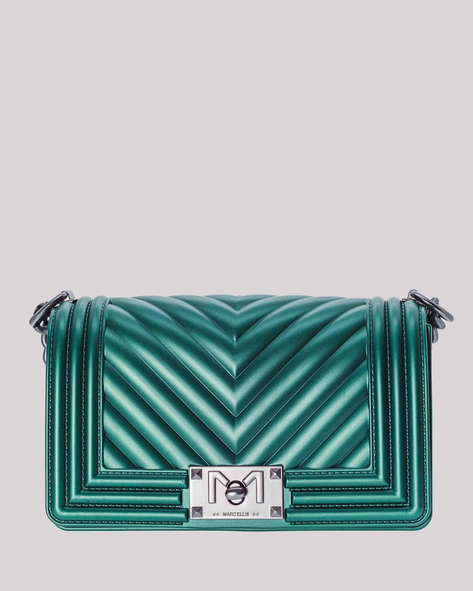 Borsa con tracolla verde