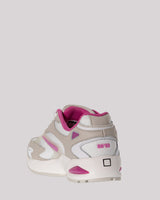 White fuchsia sneakers