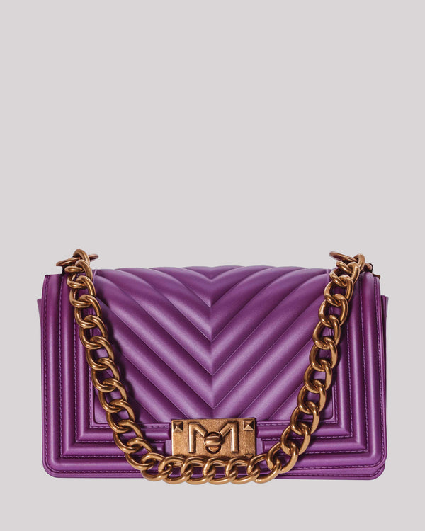 Purple shoulder bag
